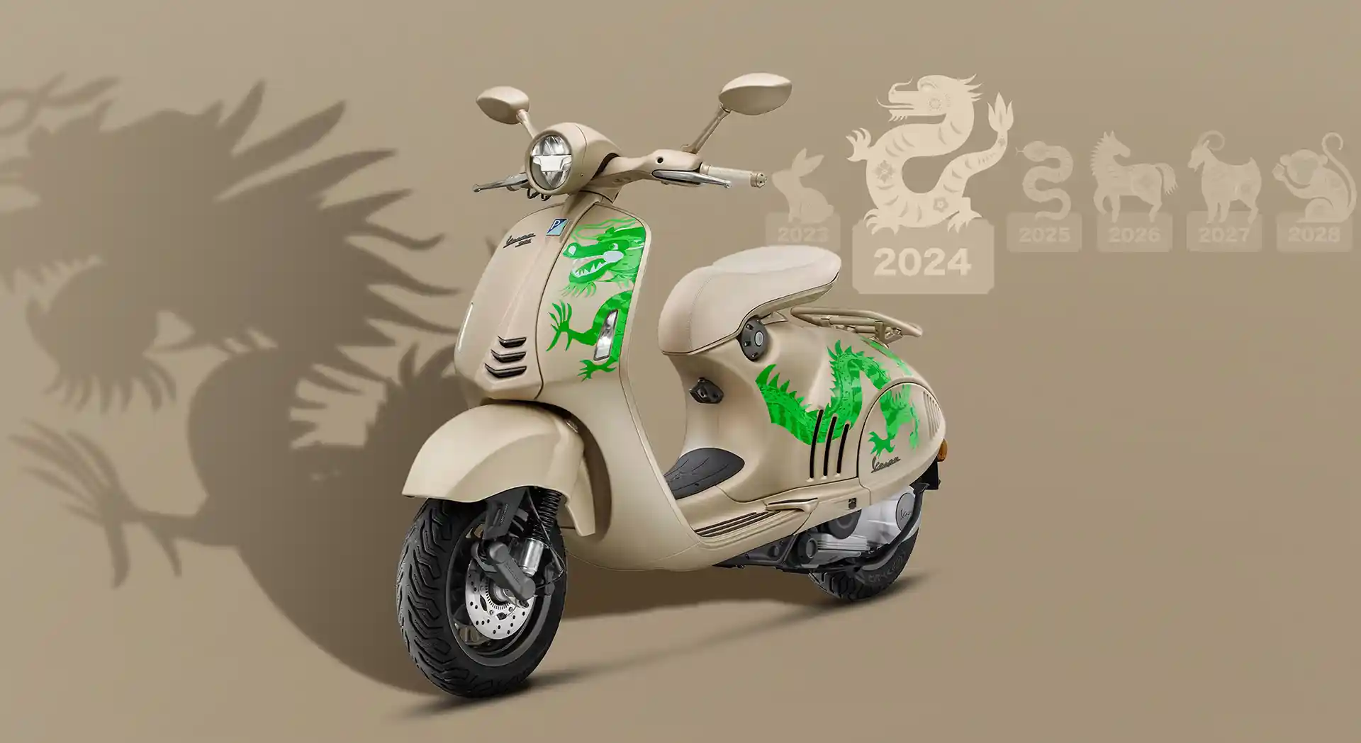Rayakan Tahun Baru Imlek, Vespa Rilis 946 Dragon Edisi Terbatas dengan Harga Rp 200 Jutaan