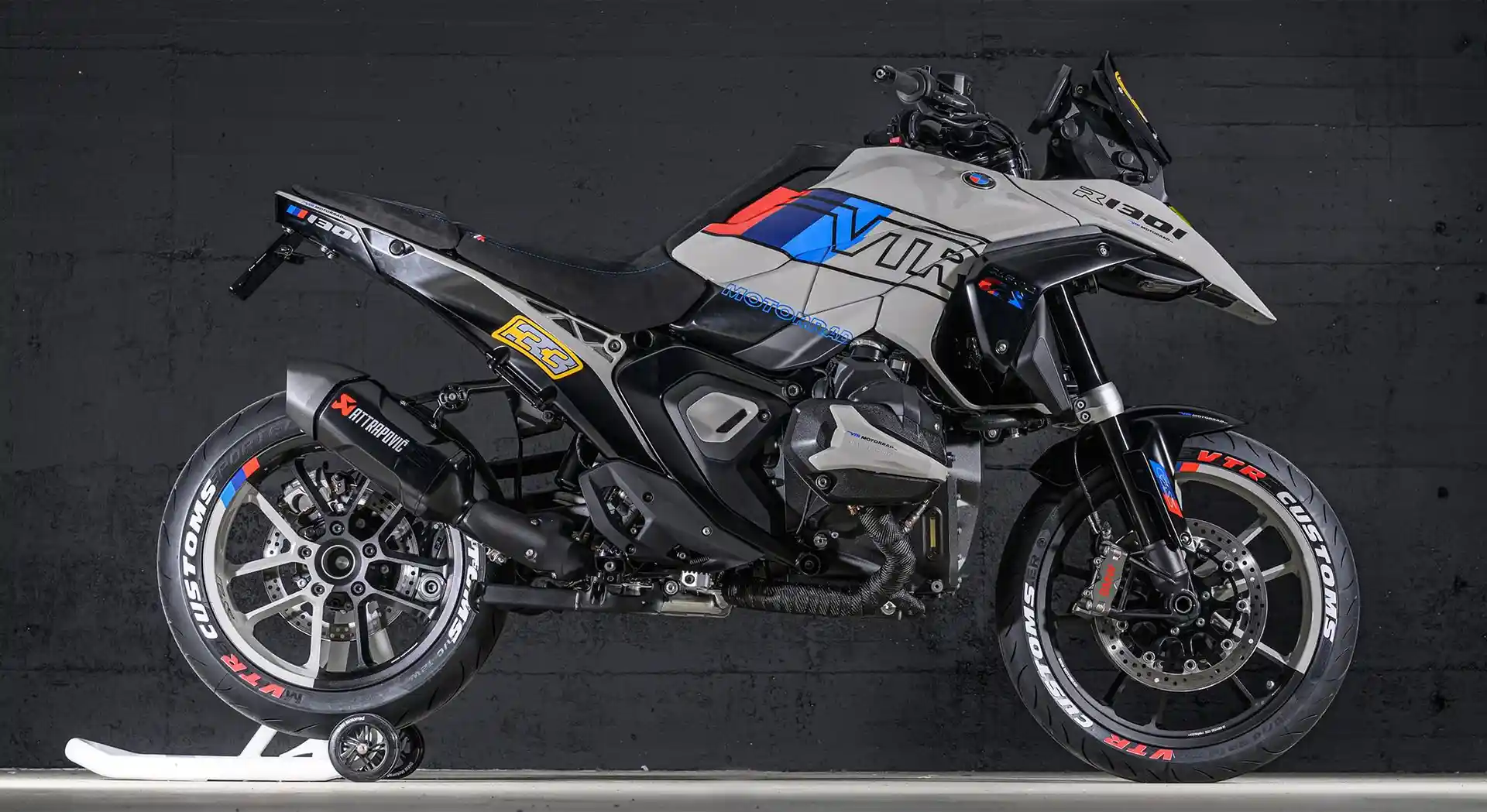 BMW R 1300 GS Adventure Motorcycle Transformed Into a Supermoto for The Circuit