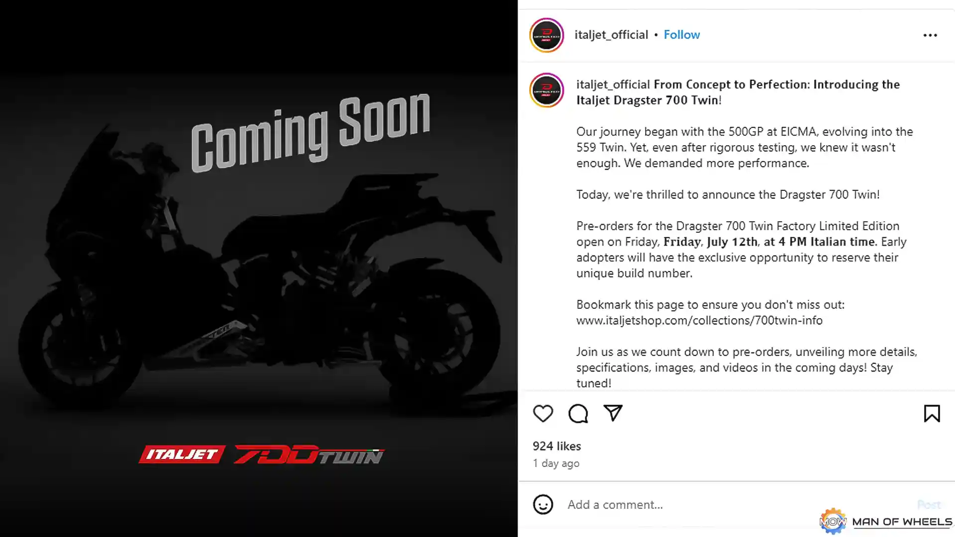 Skuter Sangar Bermesin 700cc?! Italjet Kenalkan Dragster 700 Twin