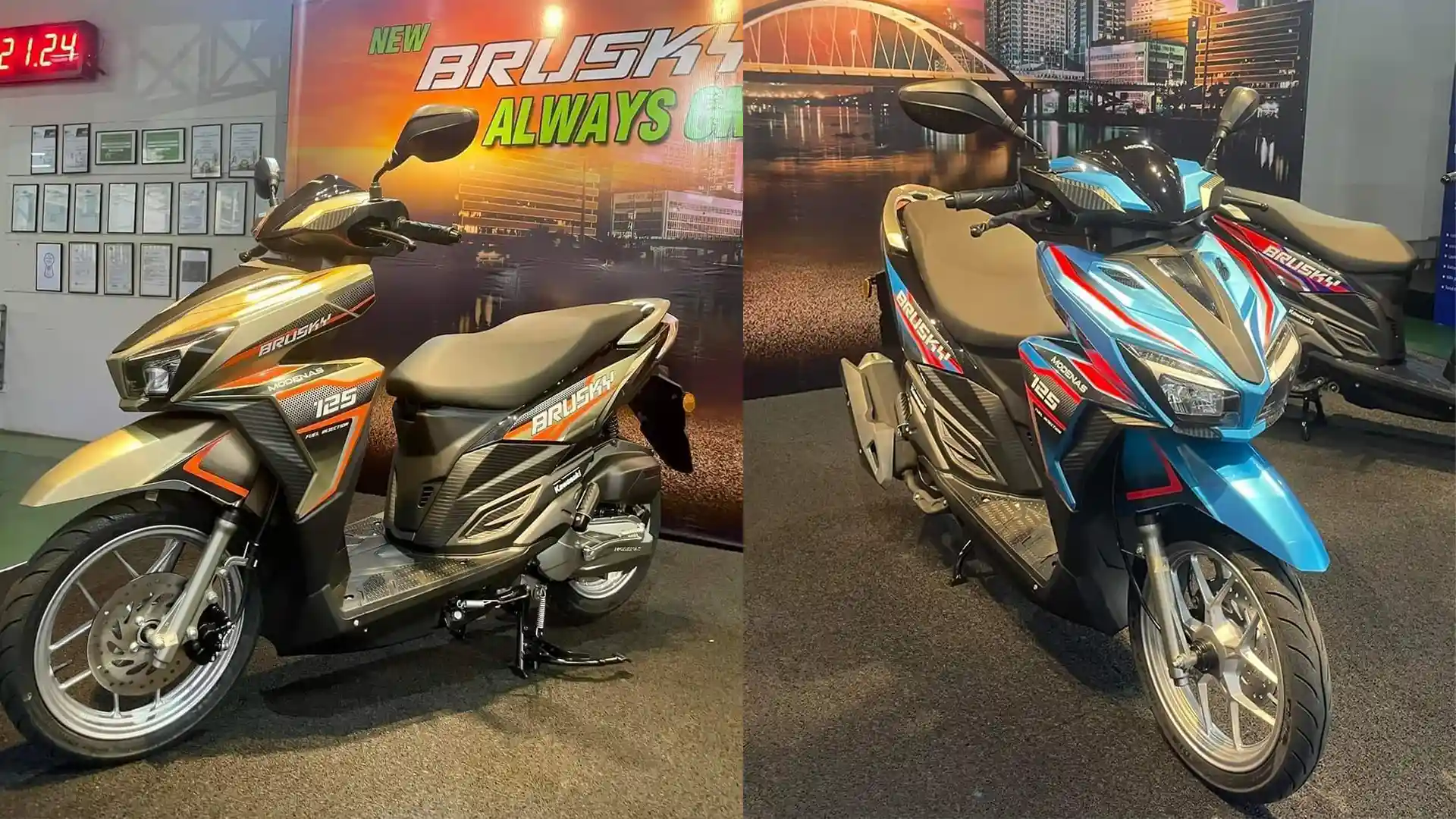 Kawasaki Resmi Jualan Skutik 125cc, Brusky 125 Tampang Mirip Vario?
