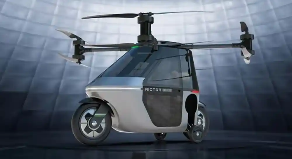 Motor Listrik Rictor Skyrider X1 Bisa Berubah Jadi Drone dan Terbang Sampai 200 Meter!