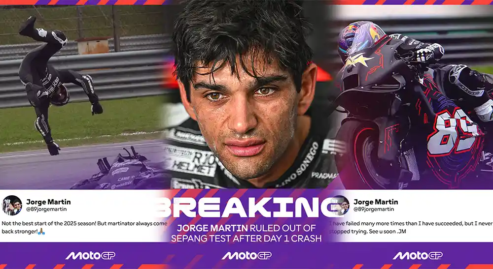 Cedera Jorge Martin Hambat Pengujian Aprilia, Lorenzo Savadori Ambil Alih Tugas