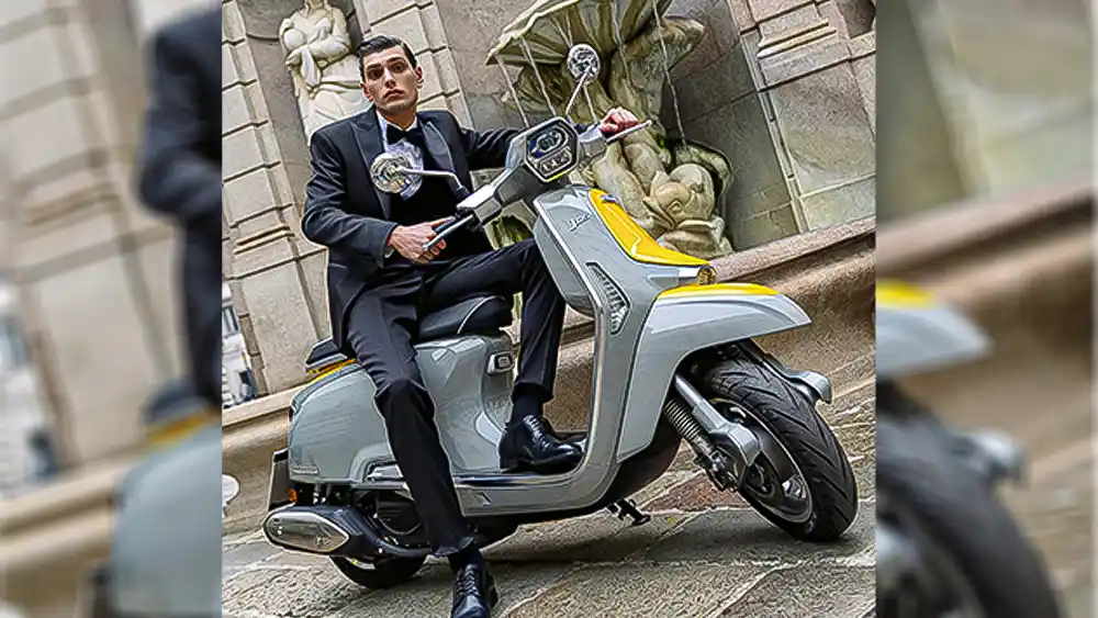 Lambretta, J Starwave, Lambretta J Starwave, skuter, motor matik, skuter eropa